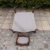 Fauteuil Voltaire et repose pieds