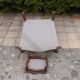 Voltaire armchair and footrest