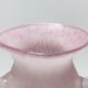 Postmodern pink scavo glass vase