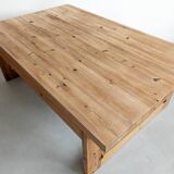 Table basse scandinave en pin, années 1970