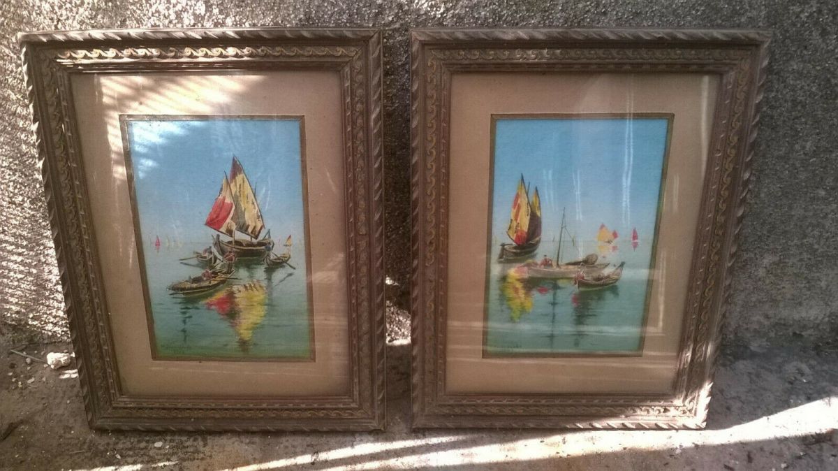 Paintings boats