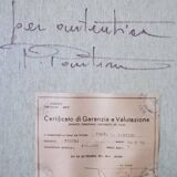 Oil painting on canvas portrait of a little girl - Pietro Pantino (1941-2020)