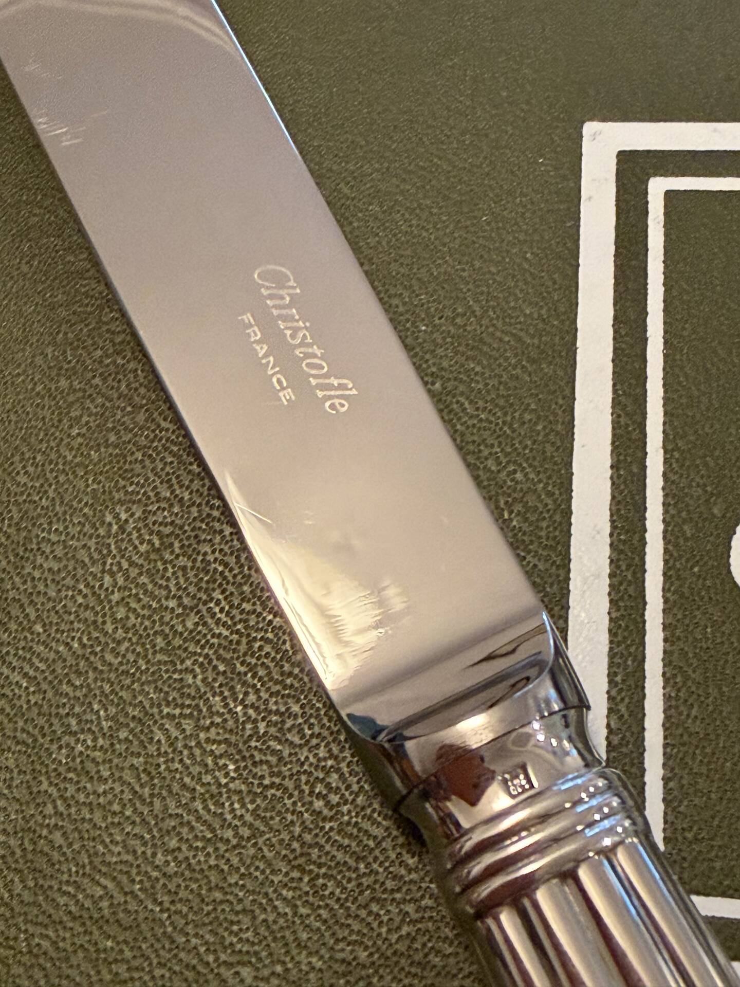 Christofle aria, cheese knife