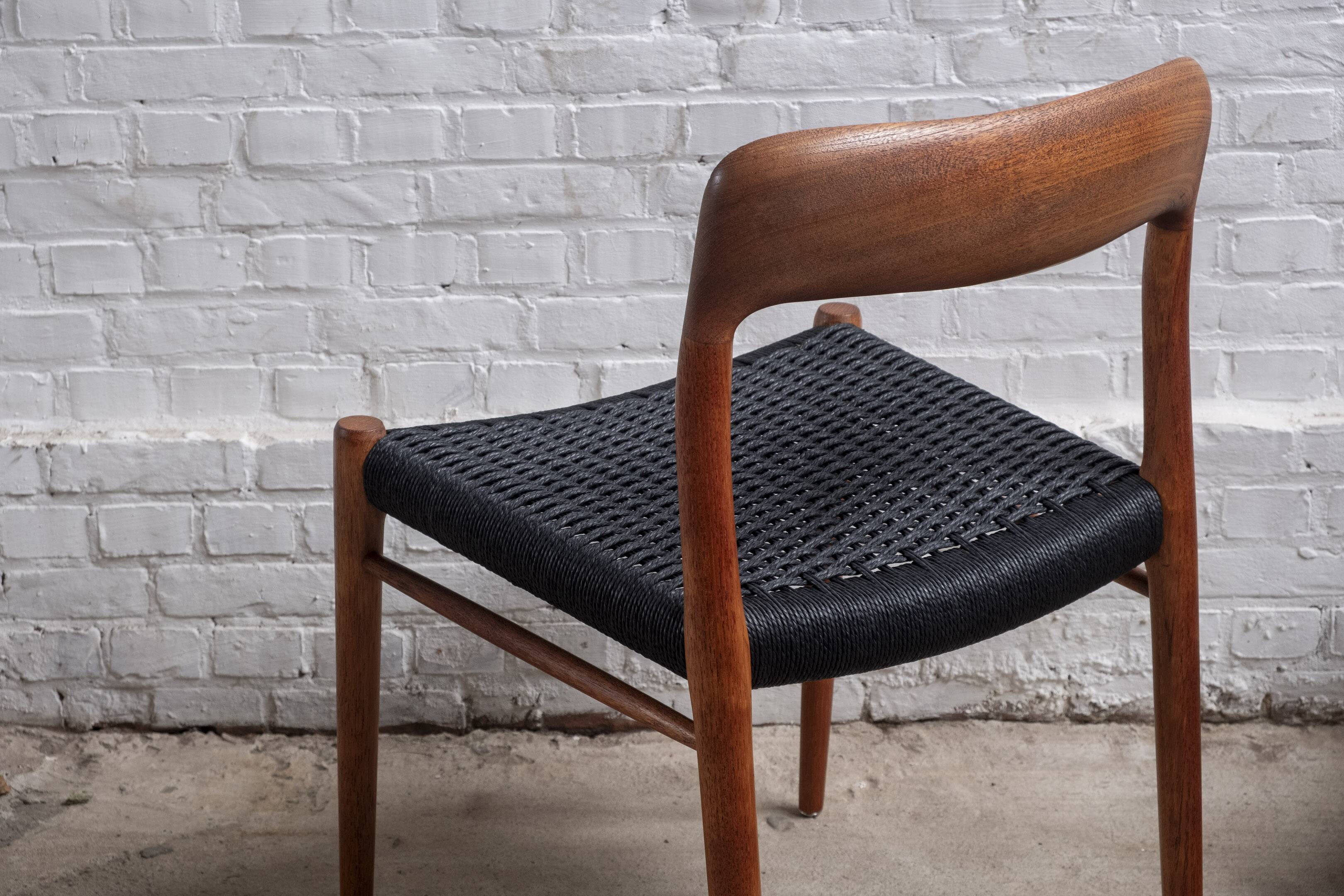 4x Niels Otto Møller Model 75 Teak Chair, 1960s Denmark