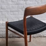 4x Niels Otto Møller Model 75 Teak Chair, 1960s Denmark