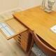 Executive desk with nine drawers and pull-out surface, teak veneer, Nipu, Denmark, 1970s