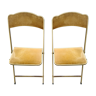 Folding theatre chairs