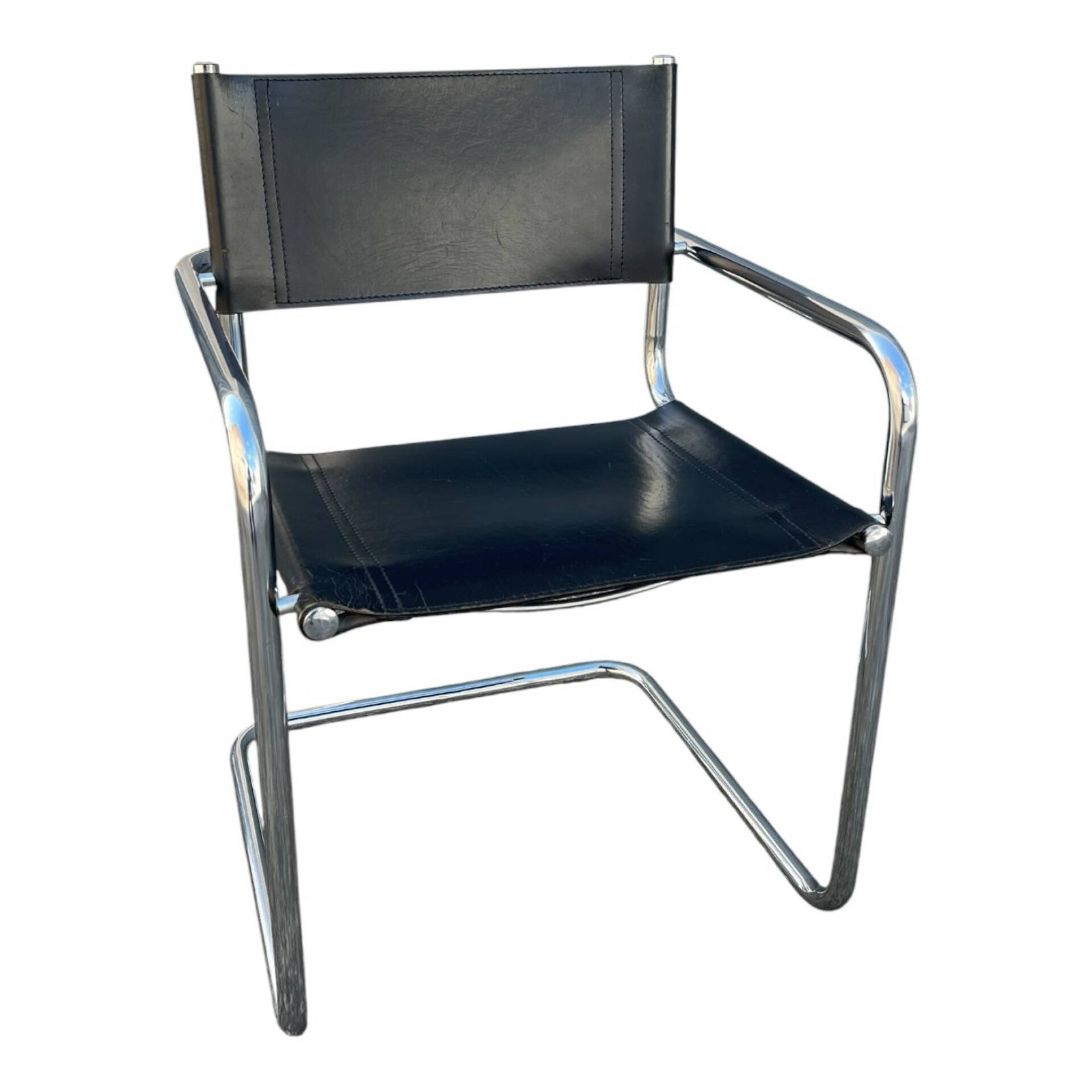 Fauteuil cantilever style MR20 (Mies van der Rohe)