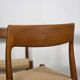 Niels Møller model 77 dining chair teak new papercord