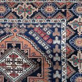 Antique Persian Afshar rug 115cm x 142cm 1920s - 1C1237