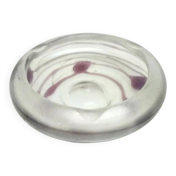 Cendrier O9A Poschinger en verre dans le style Art Nouveau