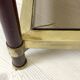 Vintage 1970s gold metal and smoked glass coffee table.