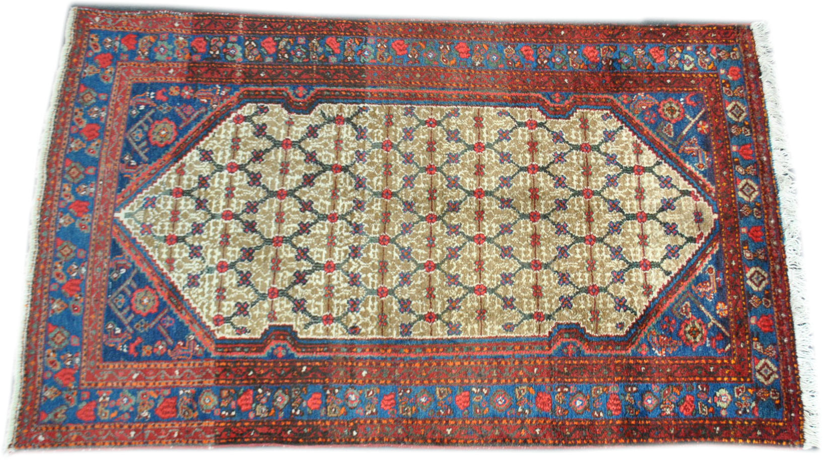 Authentic Persian rug from the mid-20th century size 119x196 cm