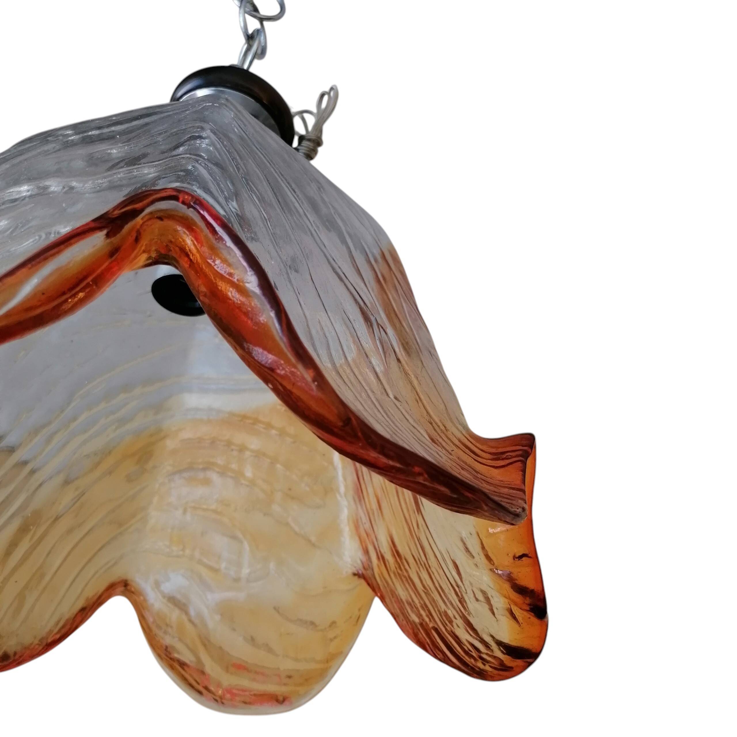 Lustre en verre de Murano
