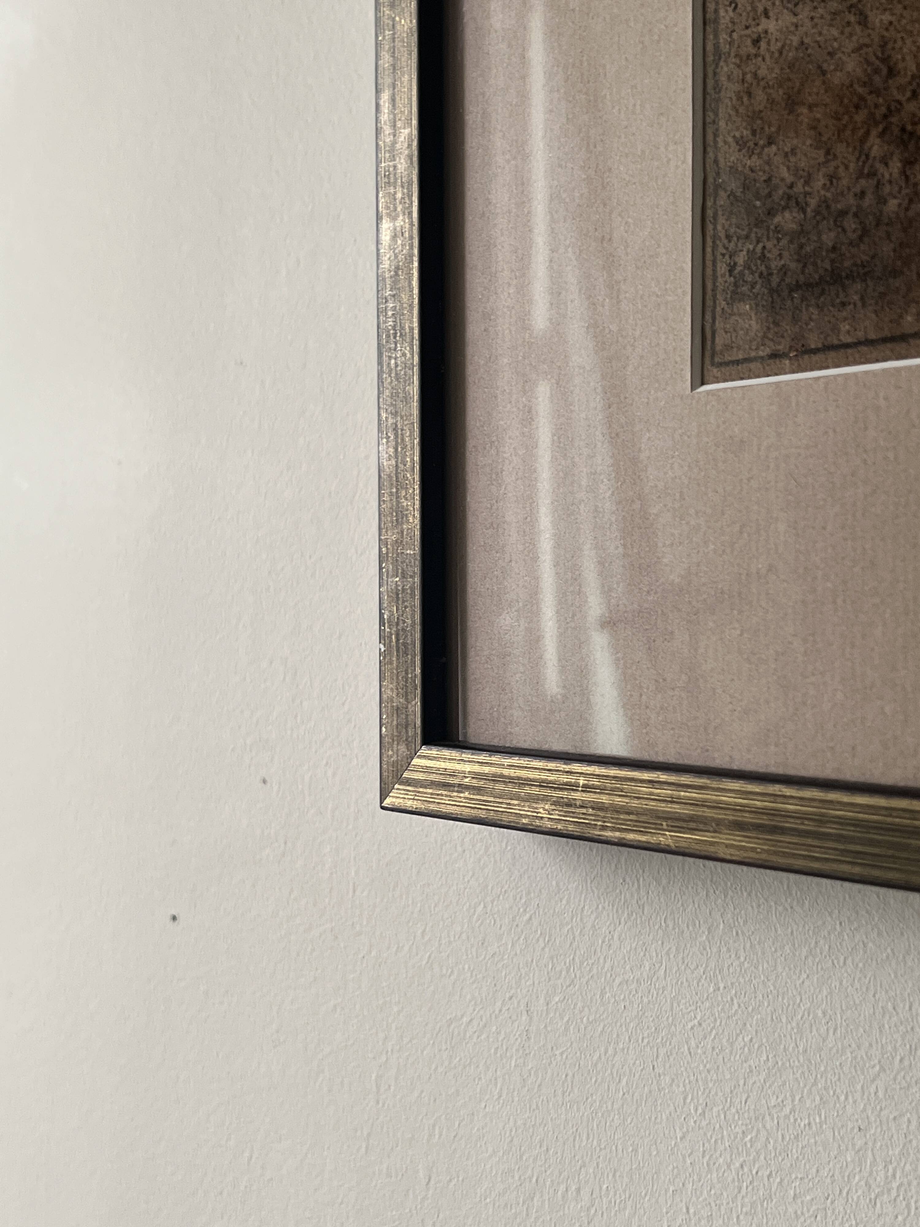 Pastel landscape under glass signed Henri Marchal