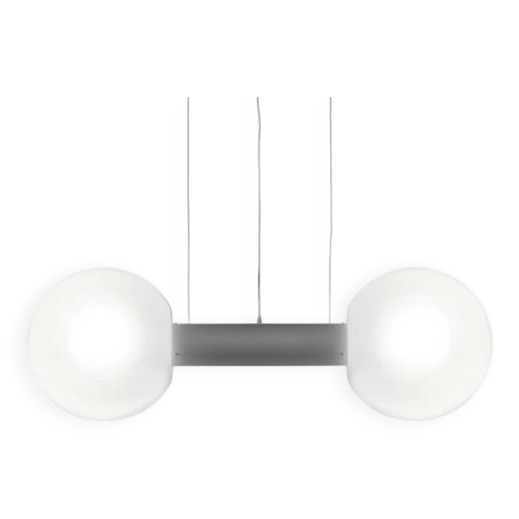 Large contemporary pendant light "Oxygen" by Delta Light