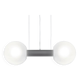 Large contemporary pendant light "Oxygen" by Delta Light