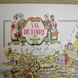 Map of the Dde illustrated region of France Jacques Liozu Loire Valley