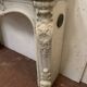 Louis XV style fireplace in white Carrara marble, 19th century