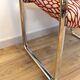 Fauteuil Strafor vintage en acier tubulaire chromé et tissu organique