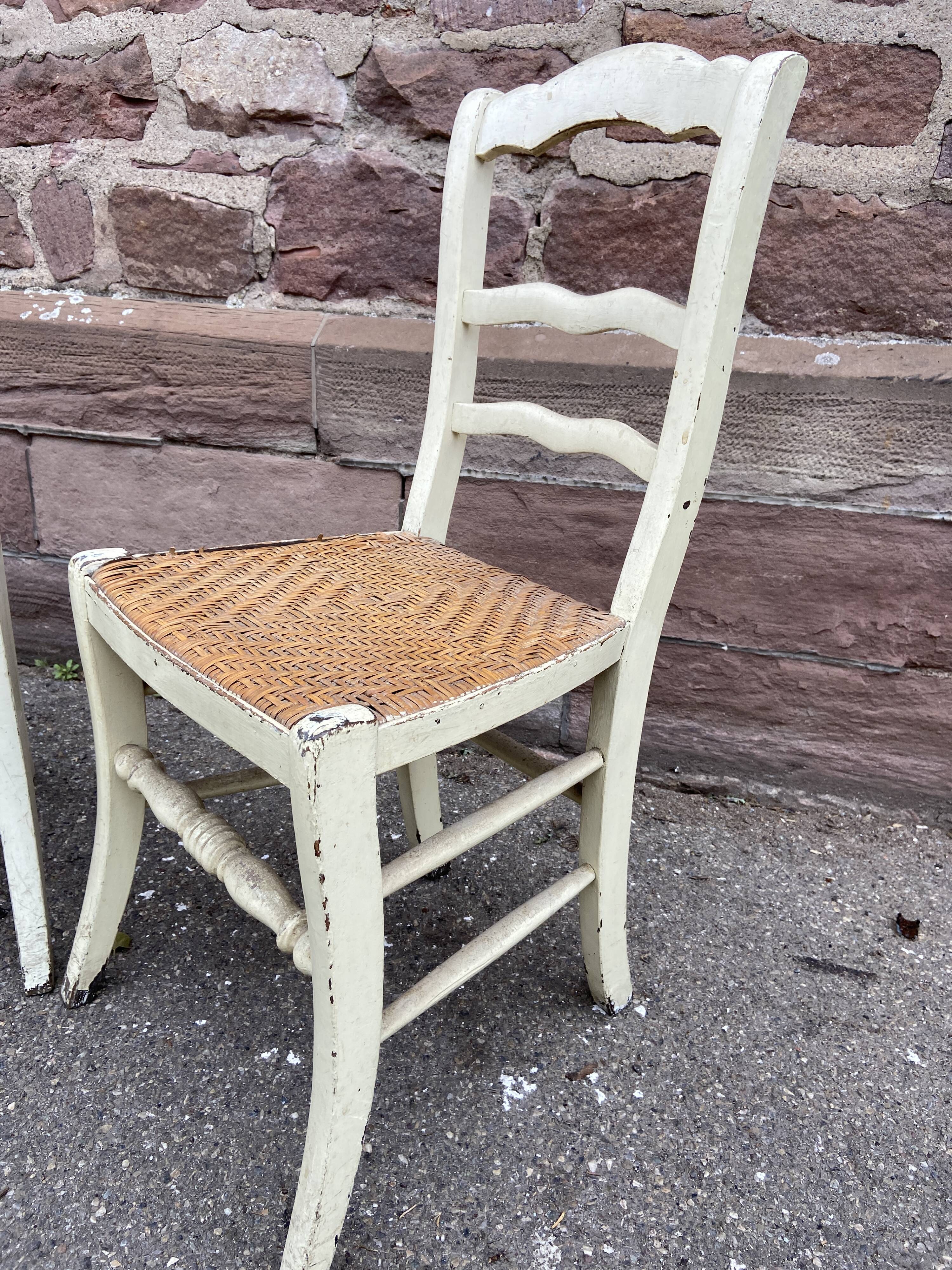 2 chaises d’atelier 1920 brasserie