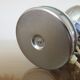 Eye ball lamp in chromed metal from the 70