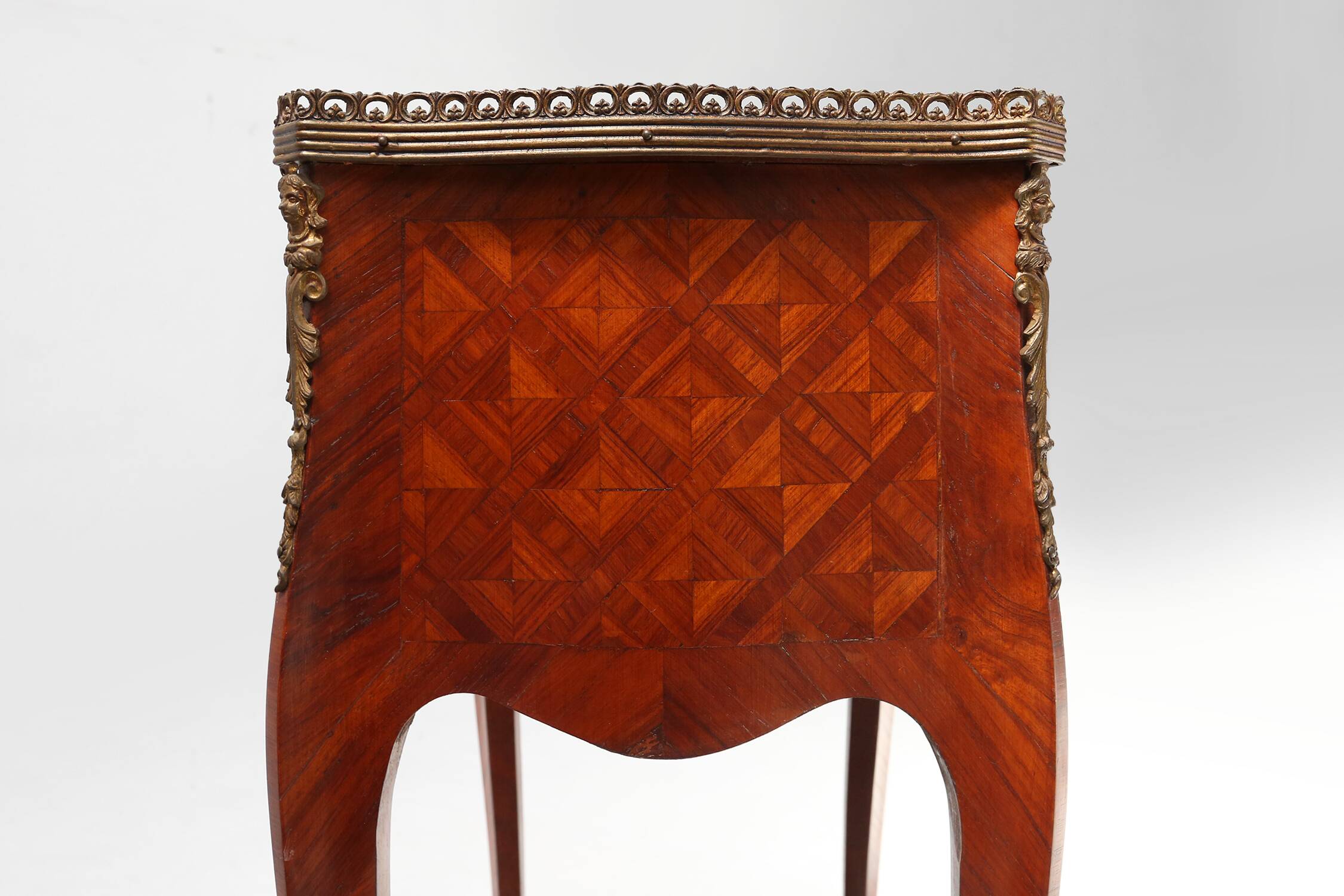 Exquisite pair of Louis XVI bedside tables, Belgium ca. 1950