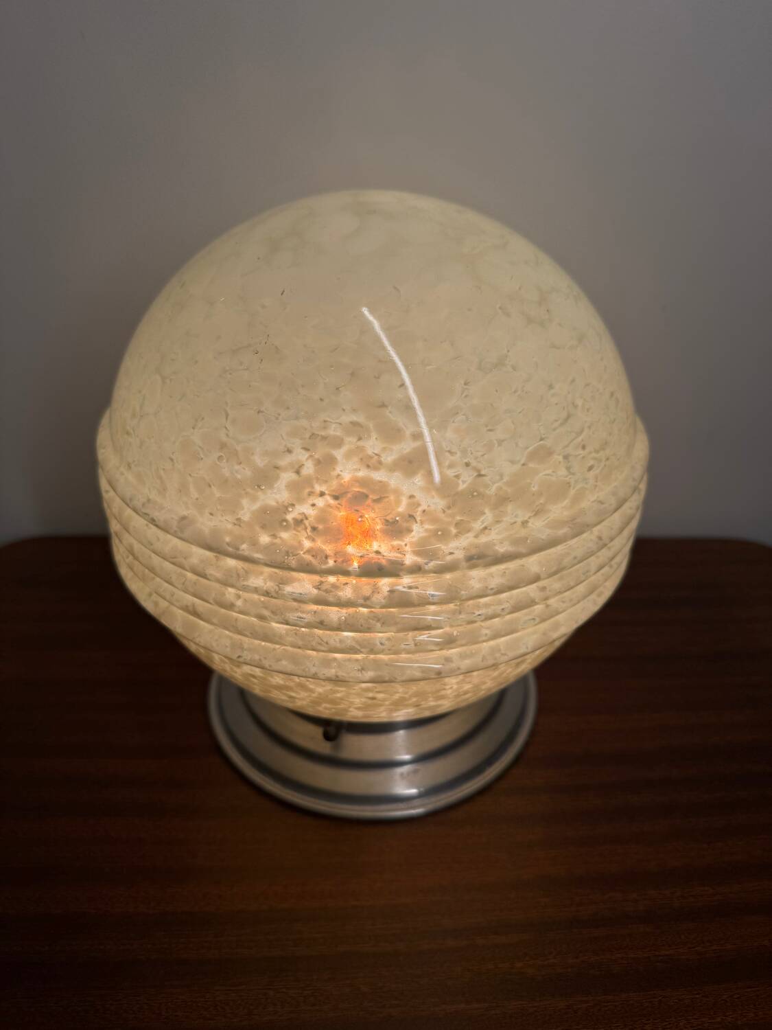 Ceiling light or glass lamp by Clichy Art Deco