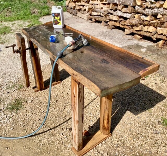 Authentic old workbench