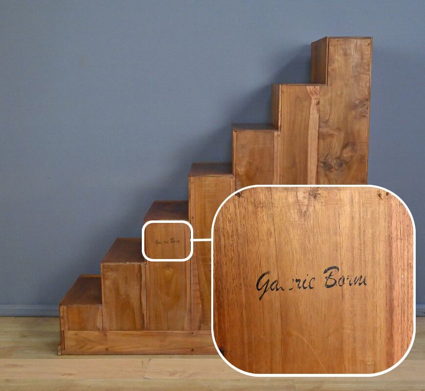 Kaidan Tansu staircase furniture in teak – 2nd part 20th century