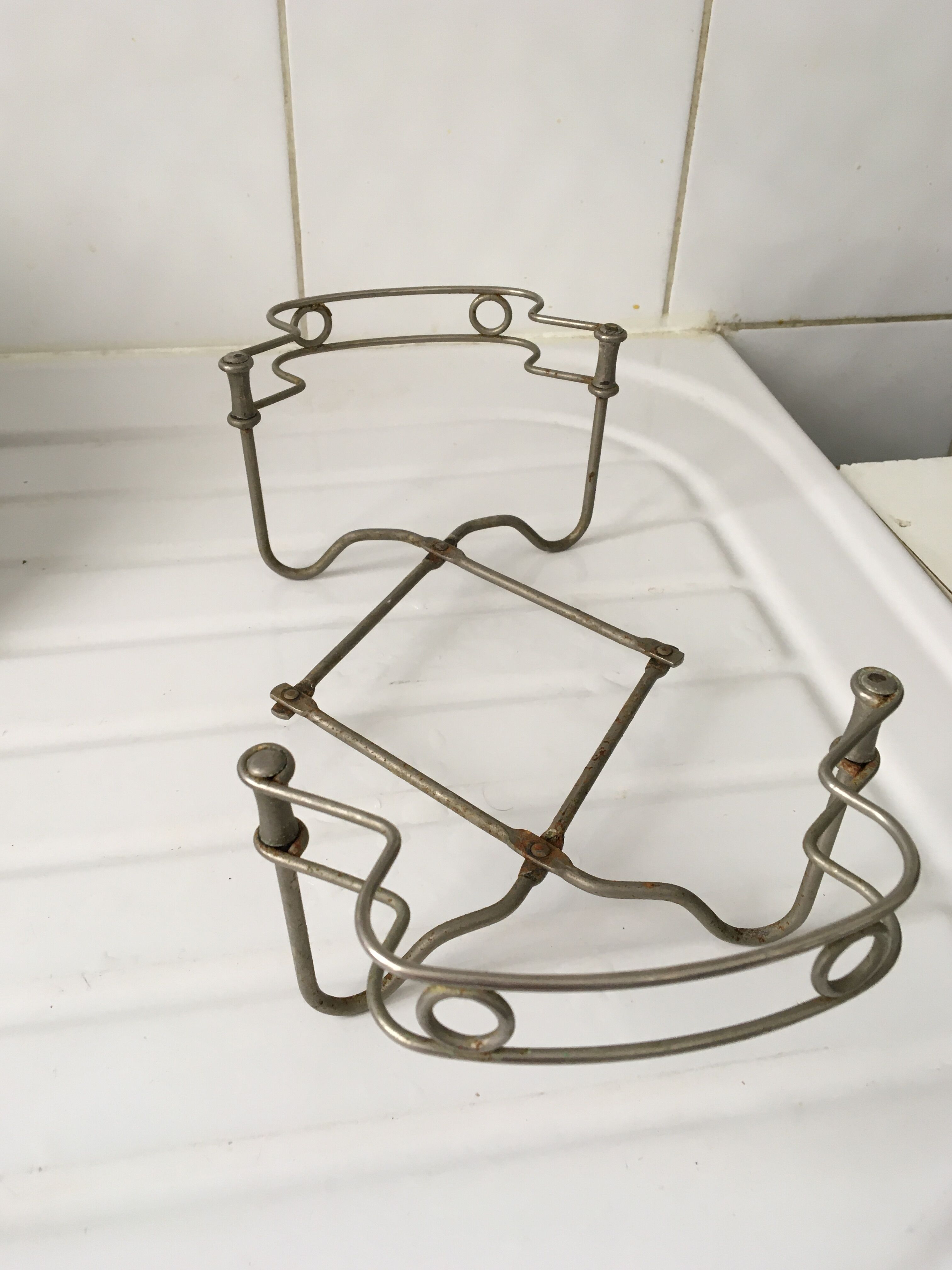 Vintage steel telescopic trifle