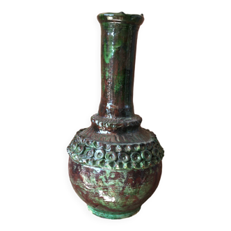 TAMEGROUTE POTTERY VASE IN GLAZED TERRACOTTA