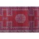 Vintage 1970s Turkish Oushak Handmade Pink Red Wool Wool Runner 89X265