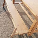 Farm table and 2 benches