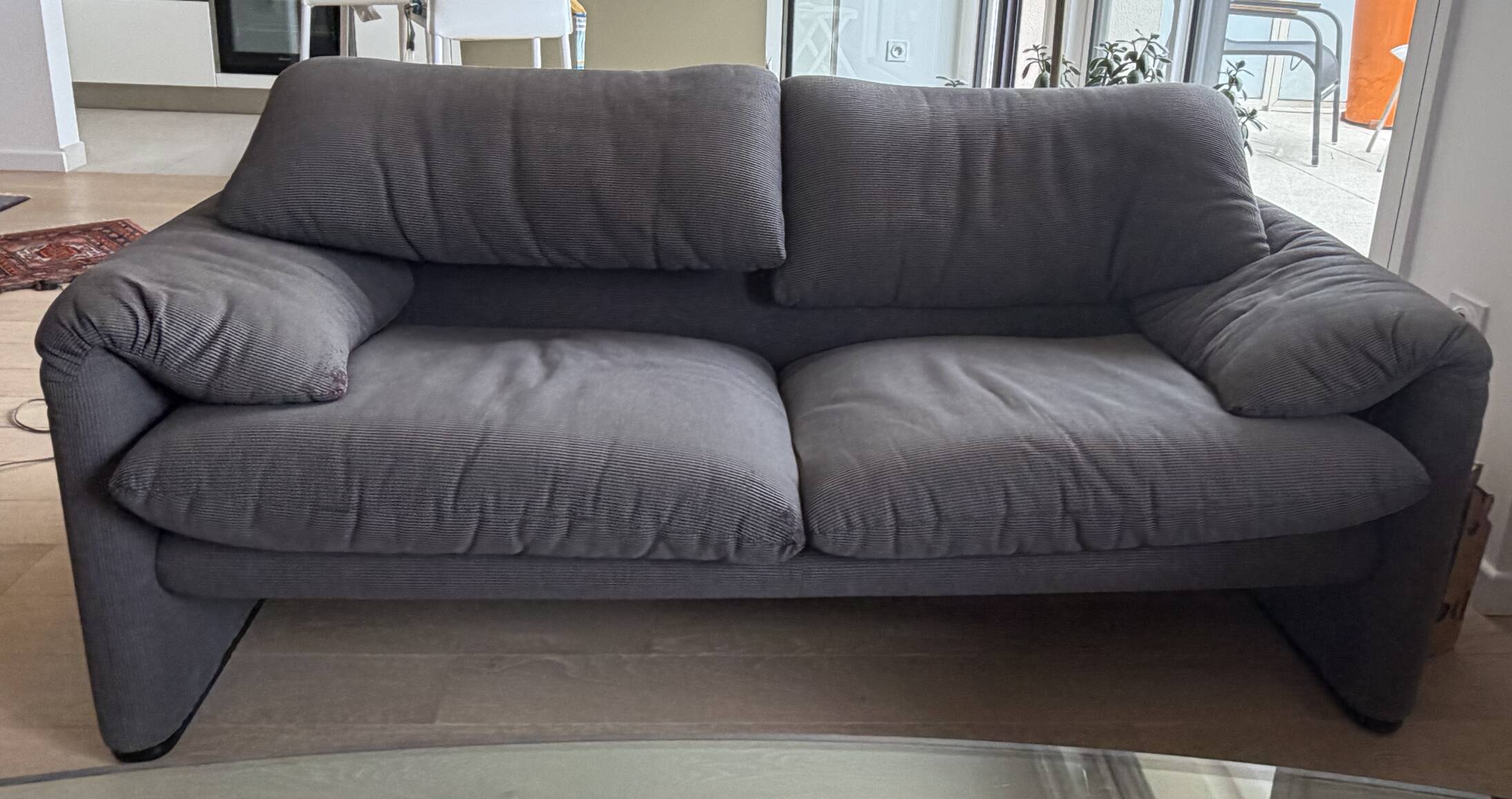 Vintage Cassina two-seater sofa