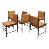 6 chaises modèle Cantu, Sergio Rodrigues, Brésil,
1960