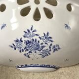 Pair of ceramic moustiers sconces