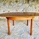 Extendable dining table in teak, butterfly extension by Van Pelt circa 1960.