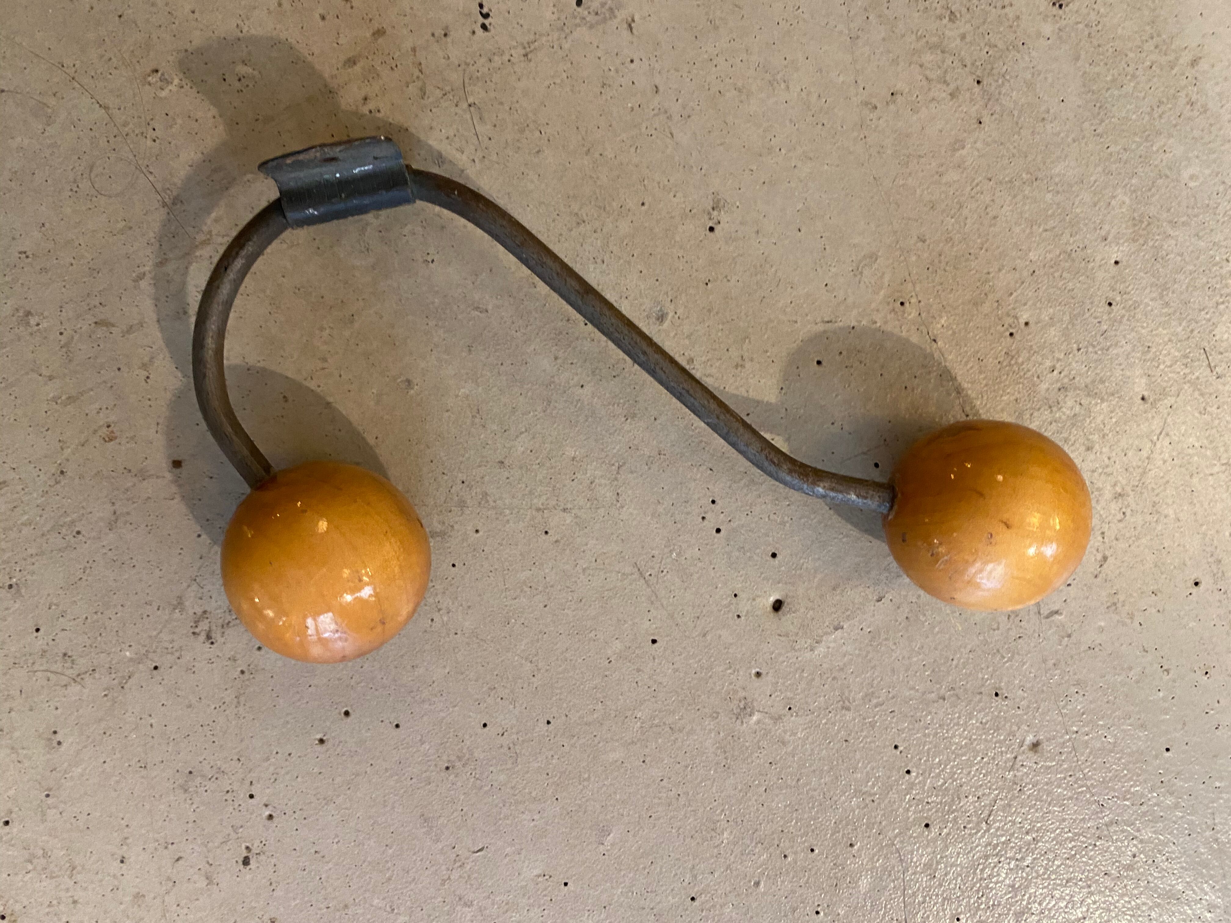 Iron and wood hook 60s