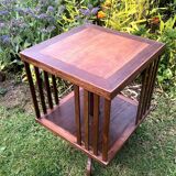 Exotic wooden swivel library