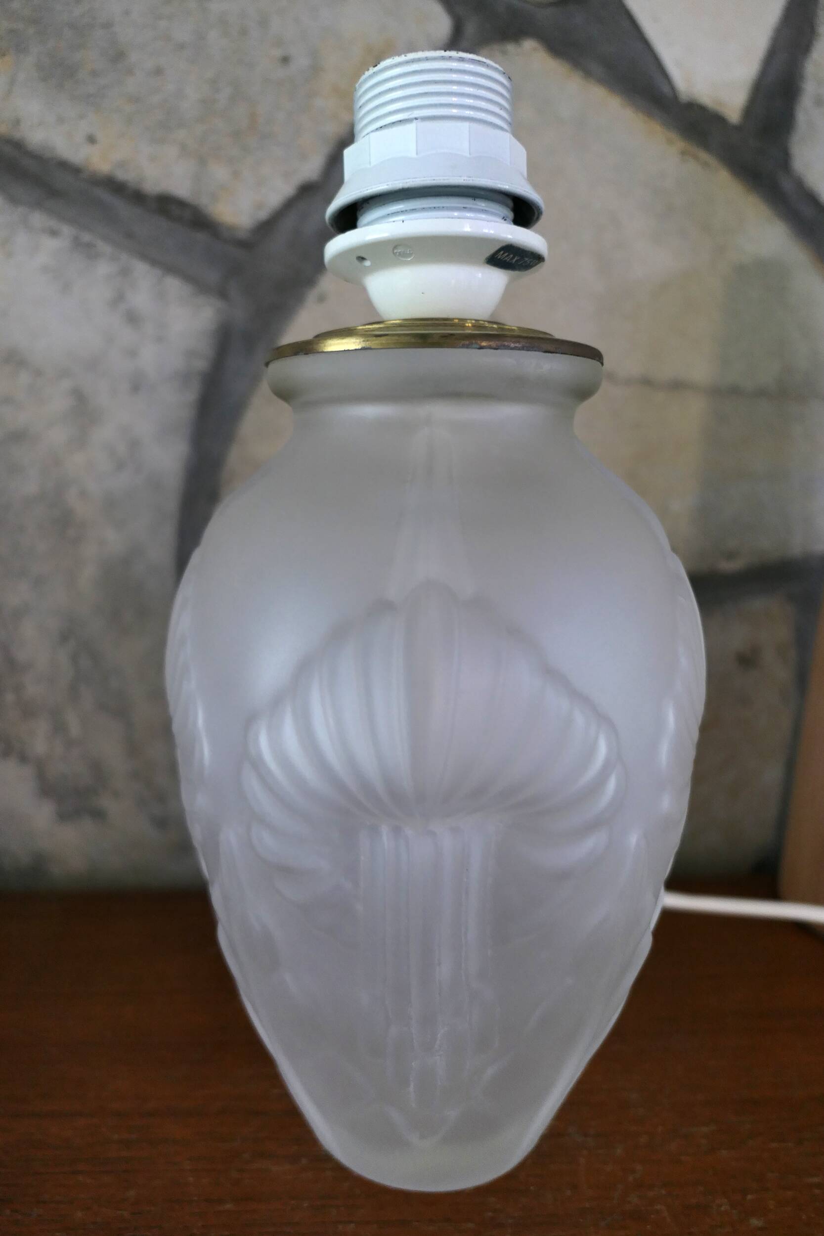 Rare table lamp base Maison Le Dauphin 1960-70