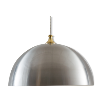 Pop Art danish aluminium lamp with brass top, 70