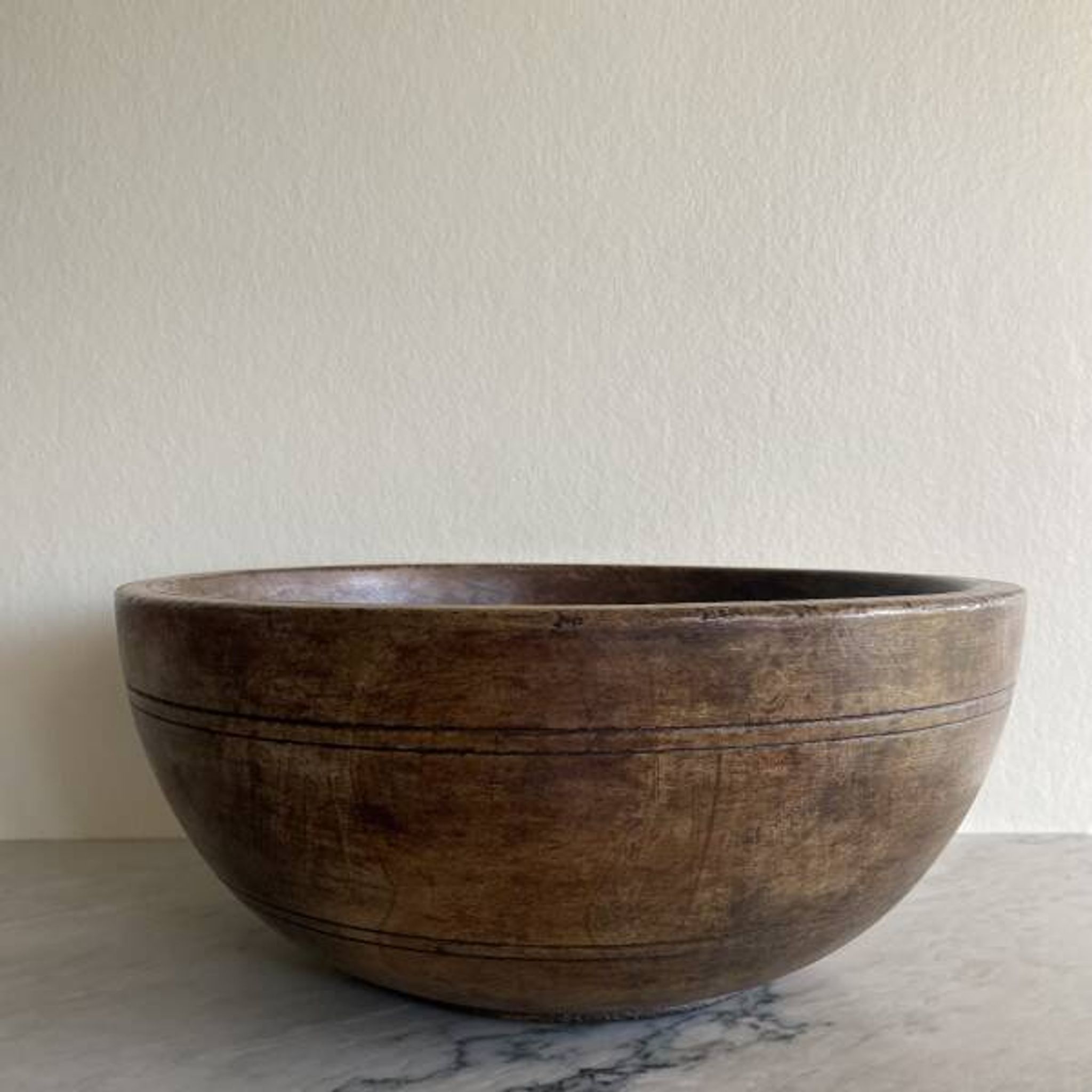 Wooden salad bowl