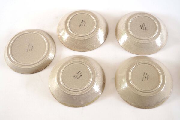 Service grès plats assiettes 7 pièces