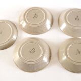 Stoneware set of 7 dishes and plates