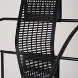Black metal chair "Quinta" Mario Botta