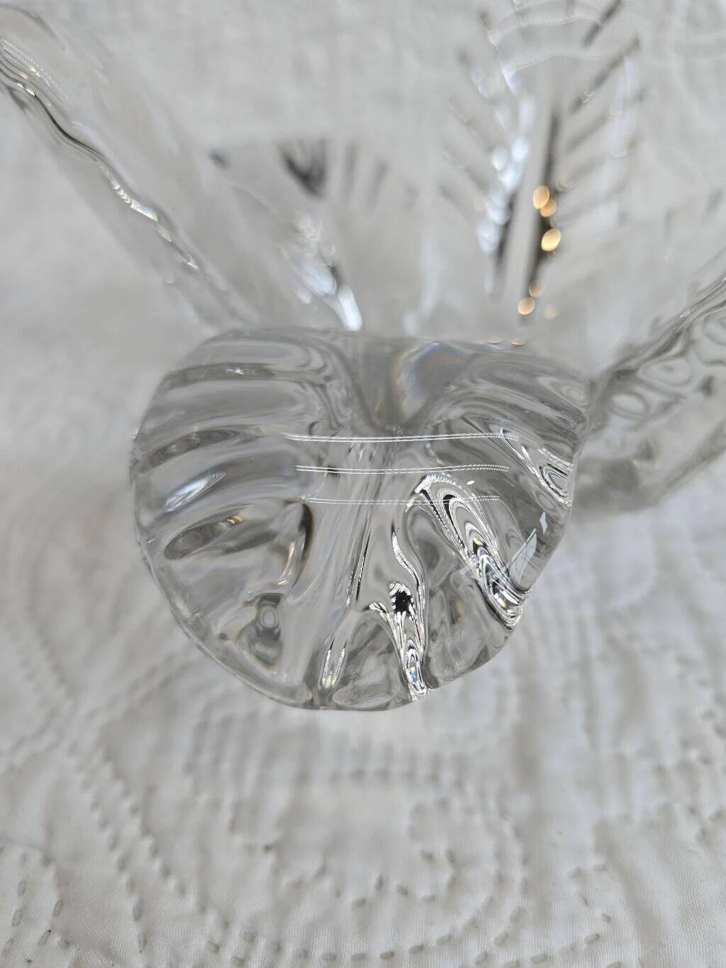 Bougeoir "Fleur" en cristal
