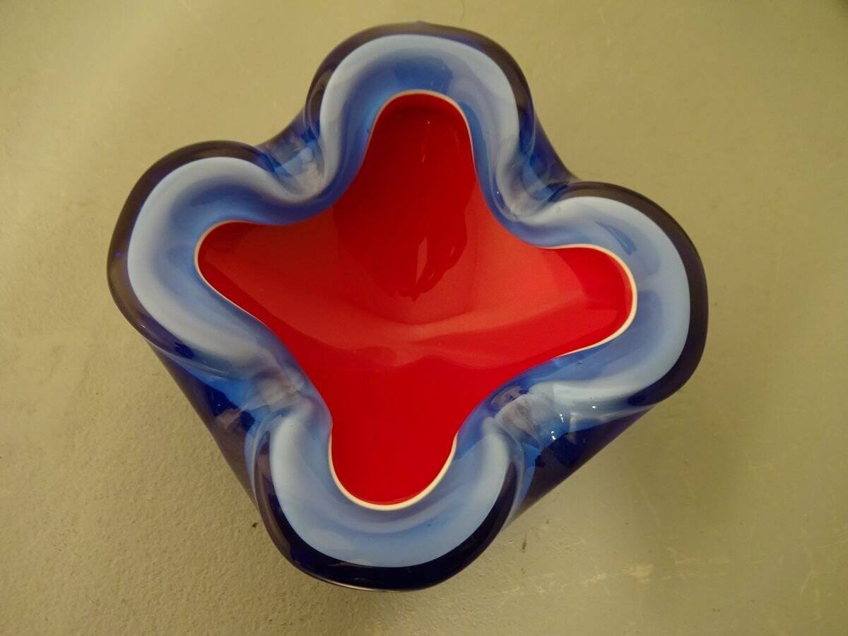 Italian Murano Glass Ashtray, 1960s