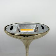 Italian tall all brass torchiere floor lamp, marked