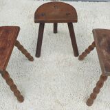 Trio of Nature decorative milking stools